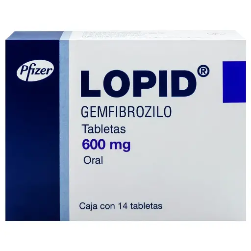 [GEMFIBROZILO] LOPID 600MG TABLETAS CON 14