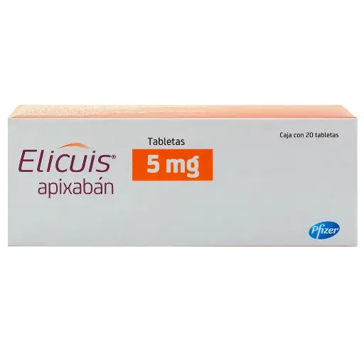 [APIXABAN] ELICUIS 5MG TABLETAS CON 20