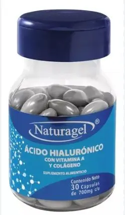 [VITAMINA A,COLAGENO HIDROLIZADO,HIALURONATO] ACIDO HIALURONICO NATURAGEL CAPSULAS C/30 *