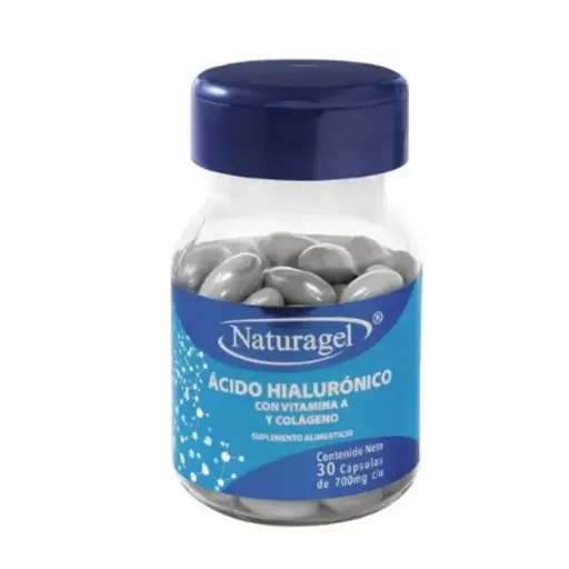 [VITAMINA A,COLAGENO HIDROLIZADO,HIALURONATO] ACIDO HIALURONICO NATURAGEL CAPSULAS CON 30