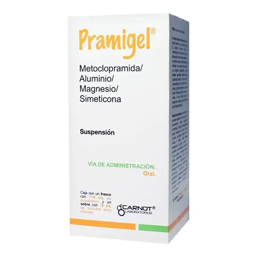 [ALUMINIO,MAGNESIO,SIMETICONA] PRAMIGEL SUSPENSION 180ML