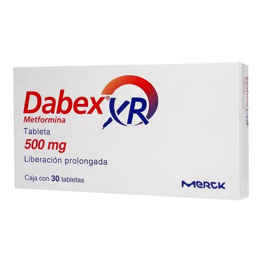 [METFORMINA] DABEX XR 500MG TABLETAS LP CON 30