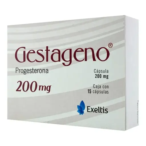 [PROGESTERONA] GESTAGENO 200MG CAPSULAS CON 15