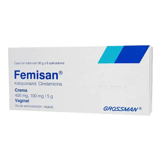[CLINDAMICINA,KETOCONAZOL] FEMISAN CREMA VAGINAL 30G APLICADORES CON 6
