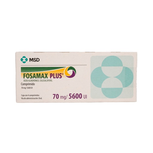 [COLECALCIFEROL,ACIDO ALENDRONICO] FOSAMAX PLUS 70MG/5600UI TABLETAS CON 4