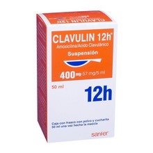 [ACIDO CLAVULANICO,AMOXICILINA] CLAVULIN 12H 400/57MG SUSPENSION 50ML