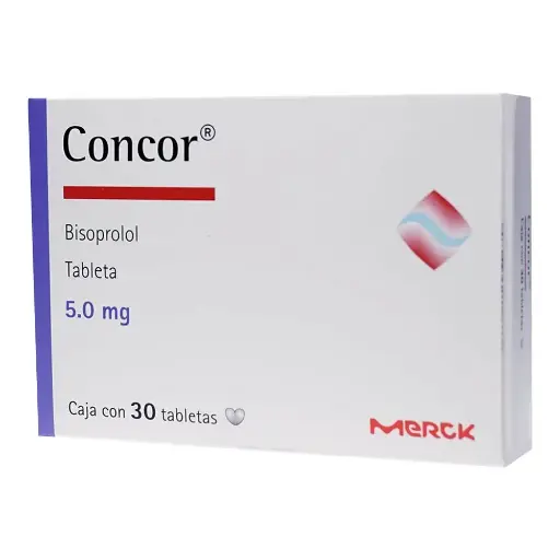 [BISOPROLOL FUMARATO] CONCOR 5.0MG GRAGEAS CON 30