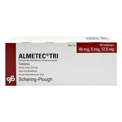 [AMLODIPINO,HIDROCLOROTIAZIDA,OLMESARTAN] ALMETEC TRI 40/5/12.5MG TABLETAS CON 28