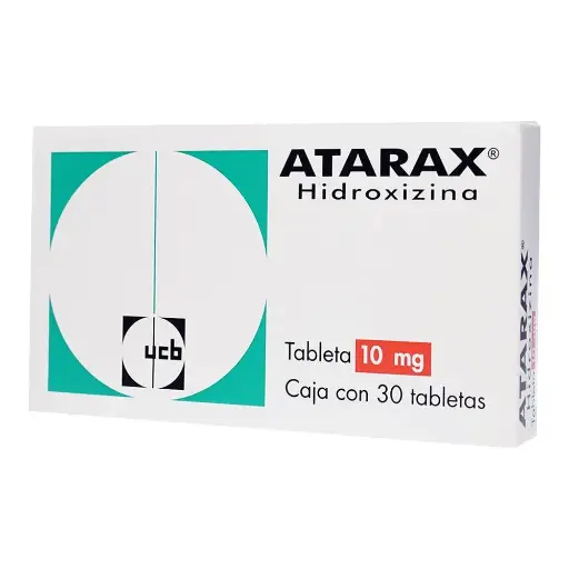 [HIDROXIZINA] ATARAX 10MG TABLETAS CON 30