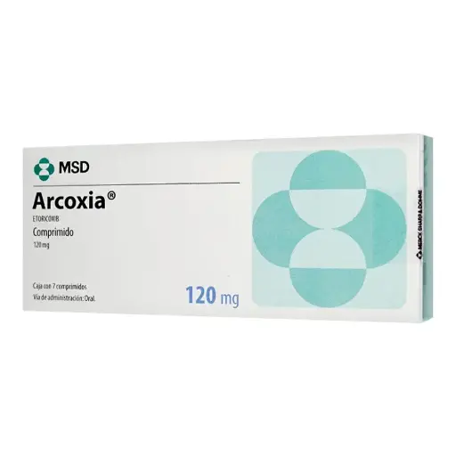 [ETORICOXIB] ARCOXIA 120MG COMPRIMIDO CON 7