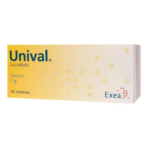 [SUCRALFATO] UNIVAL 1G TABLETAS CON 40
