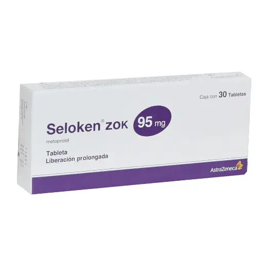 [METOPROLOL] SELOKEN ZOK 95MG TABLETAS CON 30
