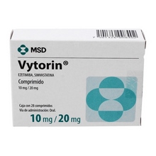 [EZETIMIBA,SIMVASTATINA] VYTORIN 10/20MG COMPRIMIDOS C/28