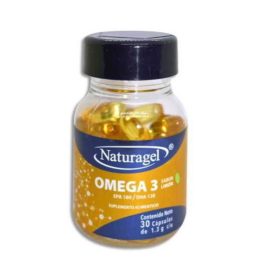 [OMEGA 3,OMEGA 6,ACEITE DE PESCADO] OMEGA 3 NATURAGEL CAPSULAS CON 30