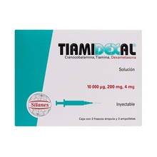 [COMPLEJO B,DEXAMETASONA] TIAMIDEXAL INYECTABLE C/3