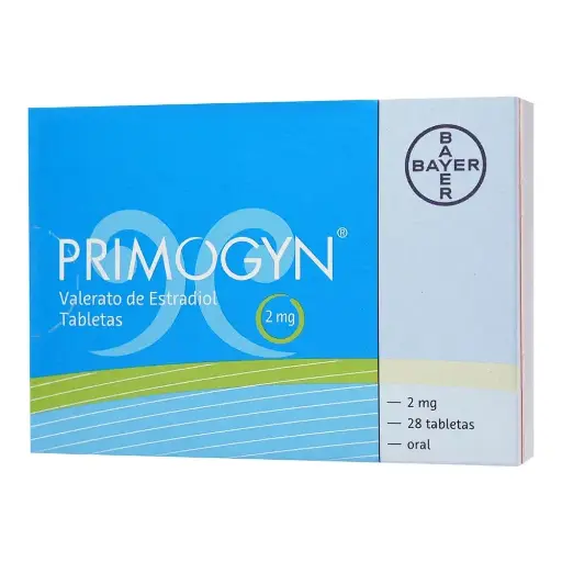 [VALERATO DE ESTRADIOL] PRIMOGYN 2MG GRAGEAS CON 28