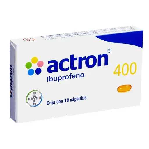 [IBUPROFENO] ACTRON 400MG CAPSULAS CON 10
