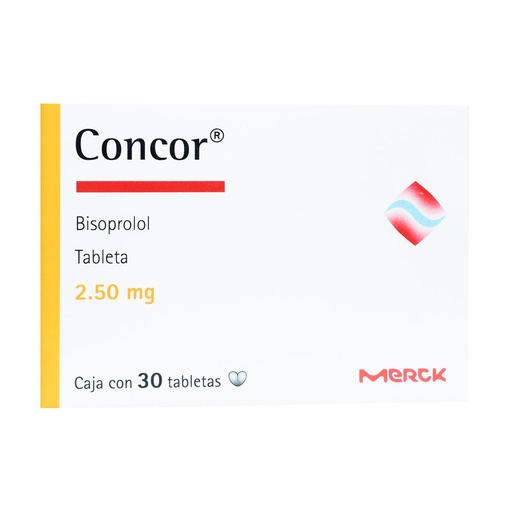 [BISOPROLOL FUMARATO] CONCOR 2.5MG GRAGEAS CON 30