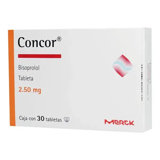 [BISOPROLOL FUMARATO] CONCOR 2.5MG GRAGEAS CON 30