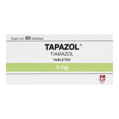 [TIAMAZOL] TAPAZOL 5MG TABLETAS CON 60