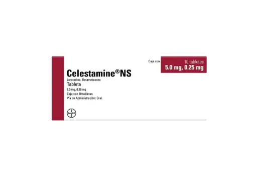 [LORATADINA,BETAMETASONA] CELESTAMINE NS 5/0.25MG TABLETAS CON 10