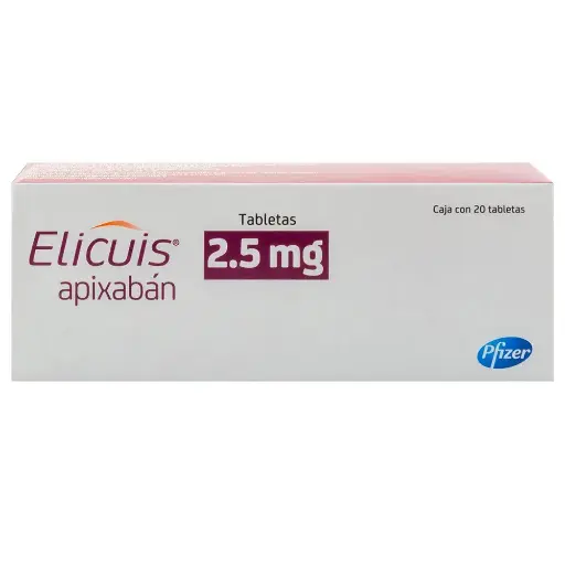 [APIXABAN] ELICUIS 2.5MG TABLETAS CON 20