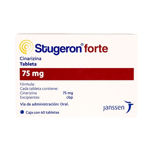 [CINARIZINA] STUGERON FORTE 75MG TABLETAS CON 60
