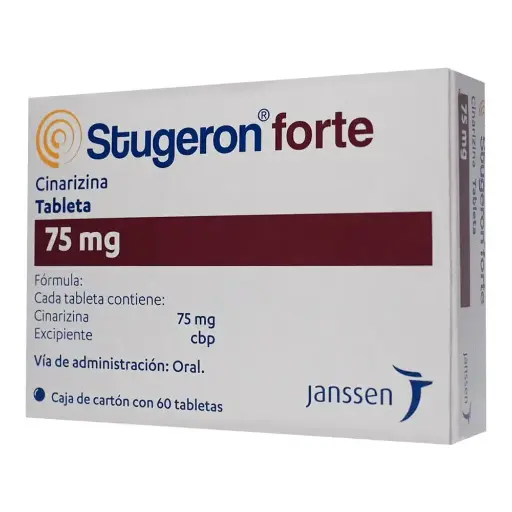 [CINARIZINA] STUGERON FORTE 75MG TABLETAS CON 60