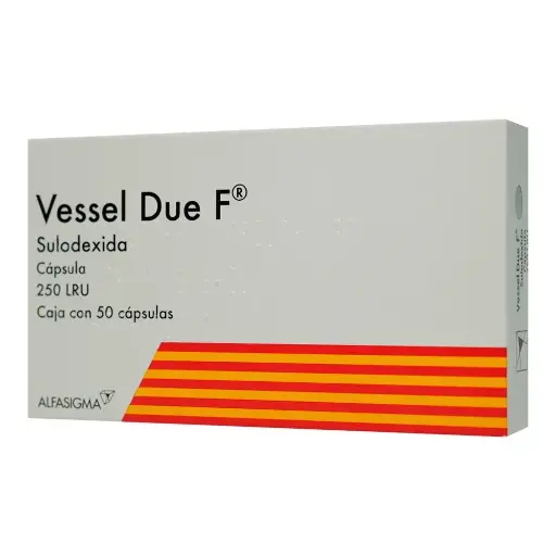[SULODEXIDA] VESSEL DUE F 250LRU (25MG) CAPSULAS CON 50