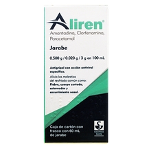 [PARACETAMOL,CLORFENAMINA,AMANTADINA] ALIREN 500 0.020 3G JARABE 60ML