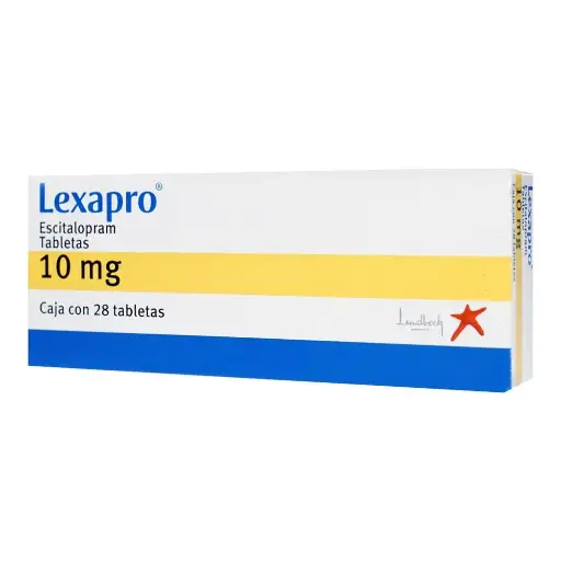 [ESCITALOPRAM] LEXAPRO 10MG TABLETAS CON 28