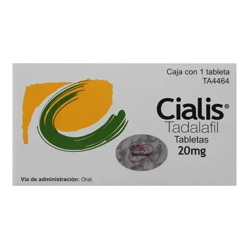 [TADALAFIL] CIALIS 20MG TABLETAS CON 1