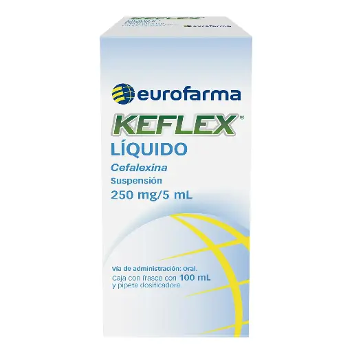 [CEFALEXINA] KEFLEX LIQUIDO 250MG SUSPENSION 100ML CON PIPET