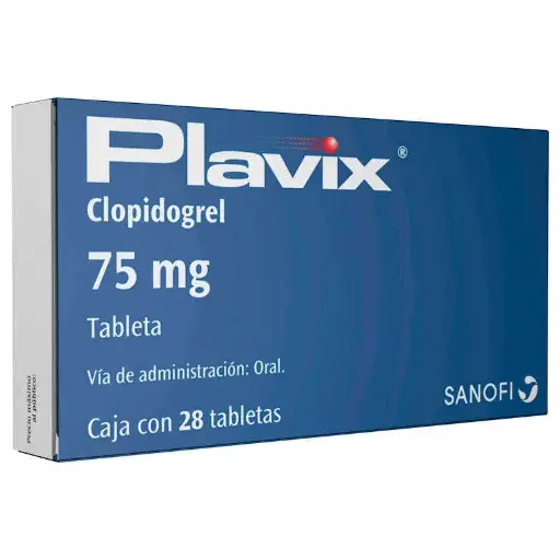 [CLOPIDOGREL] PLAVIX 75MG TABLETAS CON 28