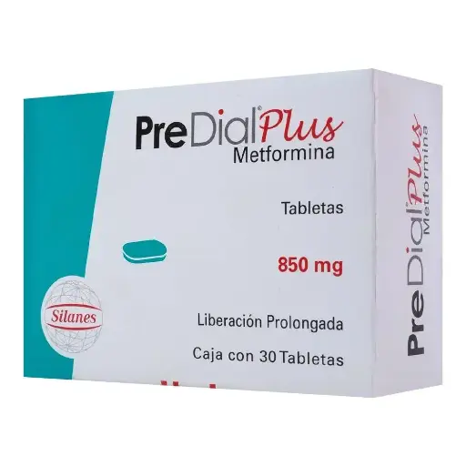[METFORMINA] PREDIAL PLUS 850MG TABLETAS CON 30