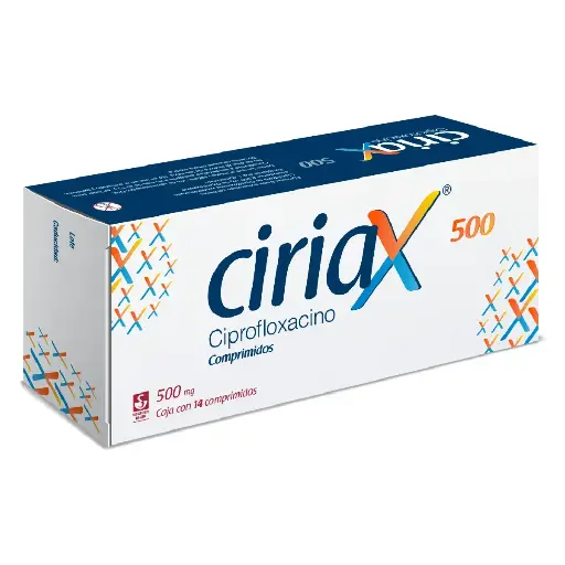 [CIPROFLOXACINO] CIRIAX 500MG COMPRIMIDOS CON 14