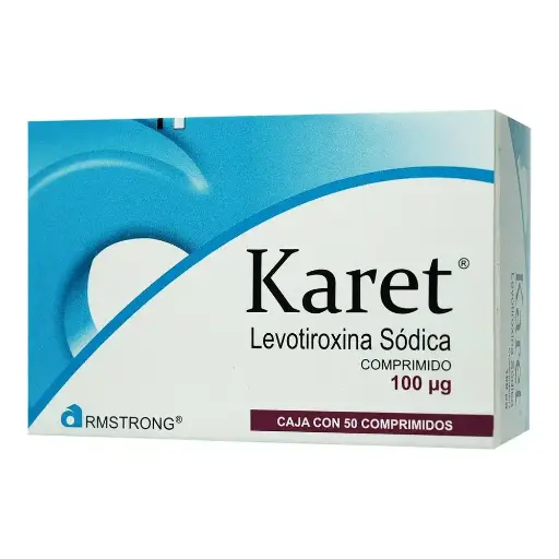 [LEVOTIROXINA] KARET 100MCG COMPRIMIDOS CON 50