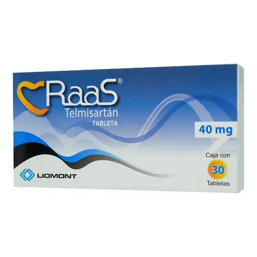 [TELMISARTAN] RAAS 40MG TABLETAS CON 30