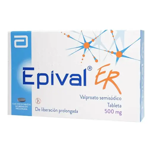 [VALPROATO SEMISODICO] EPIVAL ER 500MG TABLETAS CON 30