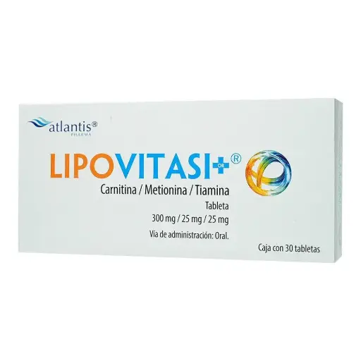 [METIONINA,CARNITINA,TIAMINA] LIPOVITASI-OR 300/25/25MG TABLETAS CON 30