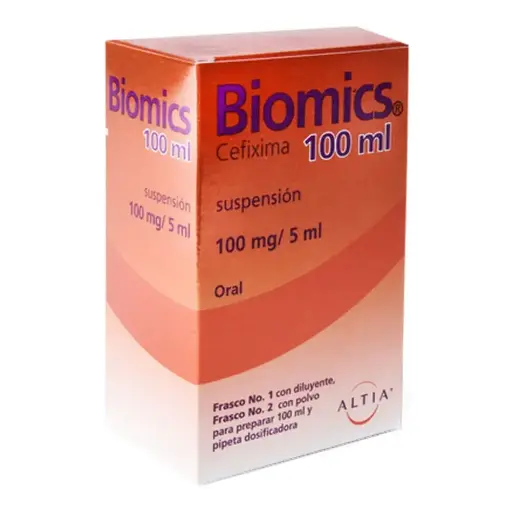 [CEFIXIMA] BIOMICS 100MG/5ML SUSPENSION 100ML