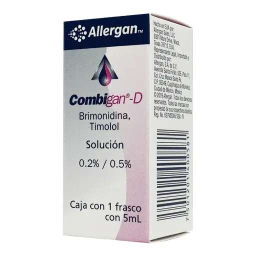 [BRIMONIDINA,TIMOLOL] COMBIGAN-D 0.2/0.5% SOLUCION 5ML