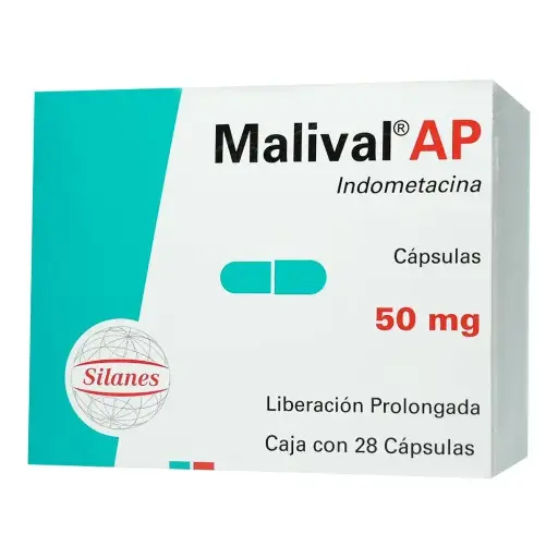 [INDOMETACINA] MALIVAL AP 50MG CAPSULAS CON 28