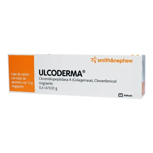 [CLORANFENICOL,CLOSTRIDIOPEPTIDASA] ULCODERMA UNGUENTO 15G