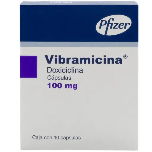 [DOXICICLINA] VIBRAMICINA 100MG CAPSULAS CON 10