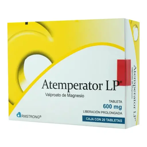 [VALPROATO DE MAGNESIO] ATEMPERATOR LP 600MG TABLETAS CON 20