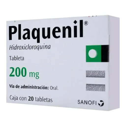 [HIDROXICLOROQUINA] PLAQUENIL 200MG TABLETAS CON 20