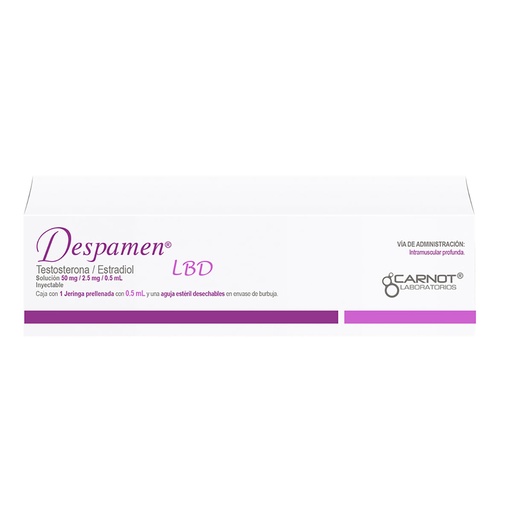 [ESTRADIOL,TESTOSTERONA] DESPAMEN-LBD 50/2.5MG JERINGA PRELL .05ML