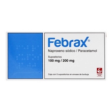 [PARACETAMOL,NAPROXENO] FEBRAX 100/200MG SUPOSITORIOS C/5