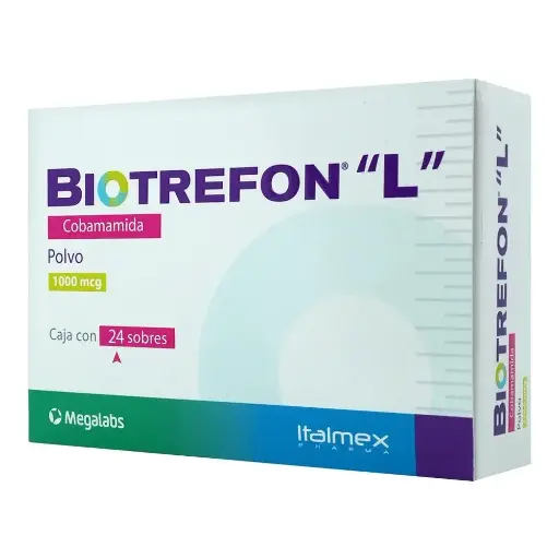[COBAMAMIDA] BIOTREFON L 1000MCG SOBRES CON 24